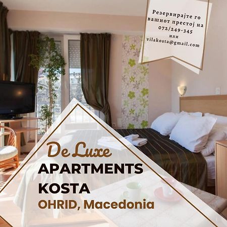 De Lux Apartments Kosta Center Ohri Dış mekan fotoğraf
